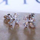 925 Silver Stud Earrings with Cubic Zircon
