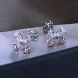 925 Silver Stud Earrings with Cubic Zircon