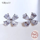 925 Silver Stud Earrings with Cubic Zircon