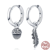 925 Sterling Silver Heart Zircon Earrings, Birthday Gift for Girls