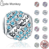 925 Sterling Silver Birthstone Bracelet for Women Birthday Gift