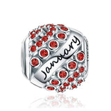 925 Sterling Silver Birthstone Bracelet for Women Birthday Gift