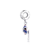 925 Sterling Silver American Pinwheel Dangles Charm for Bracelet