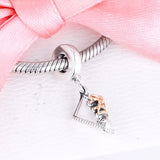 925 Sterling Silver Baby Shoe Dangle Charm for Bracelet