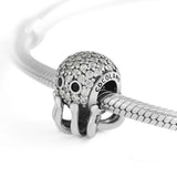 925 Sterling Silver Octopus Bead Charm for Bracelet