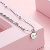 925 Sterling Silver Beads Bracelets Lucky Bracelet Women Fine Jewelry