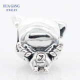 925 Sterling Silver Flying Pig Charm for Pandora Bracelets