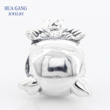 925 Sterling Silver Flying Pig Charm for Pandora Bracelets
