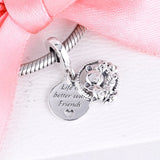 925 Sterling Silver Bear, Fox & Squirrel Dangle Charms for Bracelet Beads