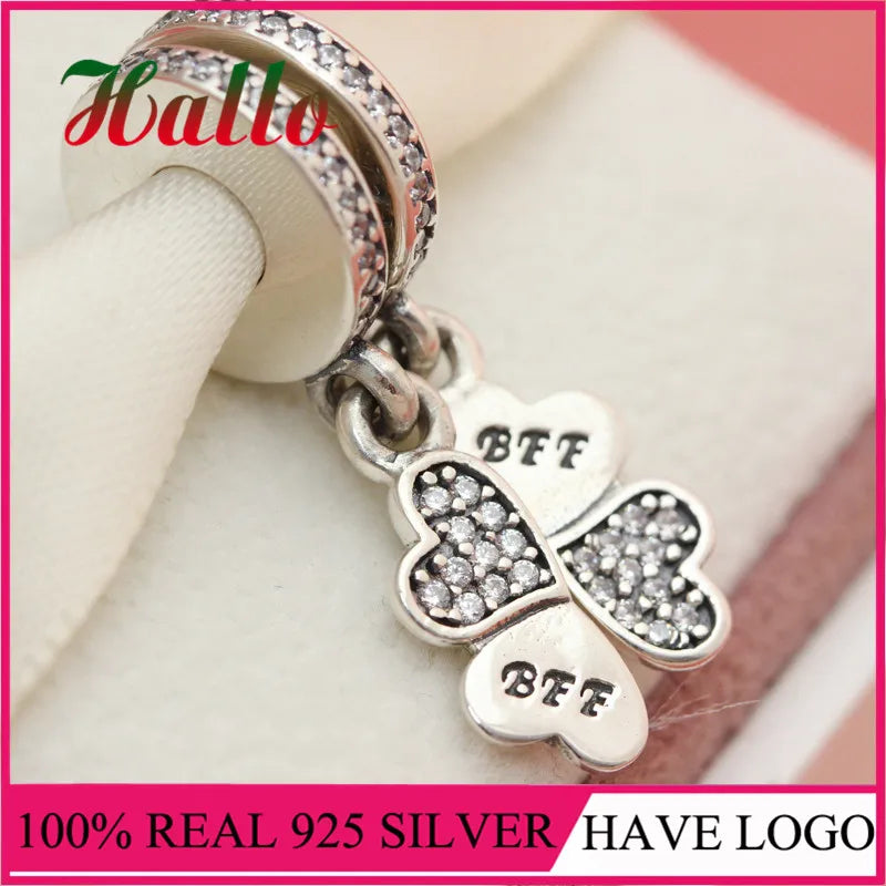 925 Sterling Silver Forever Dangle Charm Pendant for Bracelet