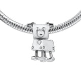 925 Silver Bobby Bot Charm Bead for Bracelet