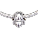 925 Sterling Silver Turtle Charm Bead for Jewelry Making