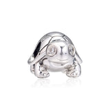 925 Sterling Silver Turtle Charm Bead for Jewelry Making