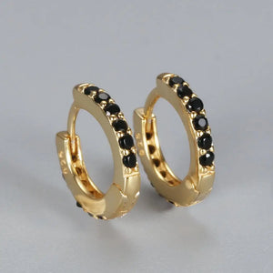 925 Sterling Silver Zircon Hoop Earring for Women