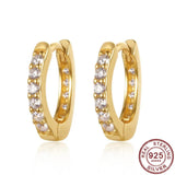 925 Sterling Silver Zircon Hoop Earring for Women