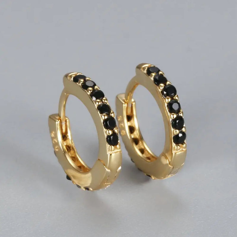 925 Sterling Silver Zircon Hoop Earring for Women