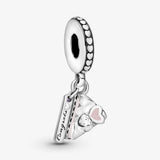 925 Sterling Silver Celebration Cake Dangle Charms Beads Fit Bracelet