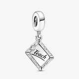 925 Silver Chalkboard Dangle Charm Bead for Bracelet