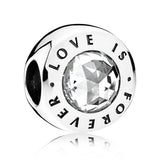 925 Silver Forever & Family Love Charms for Bracelet DIY