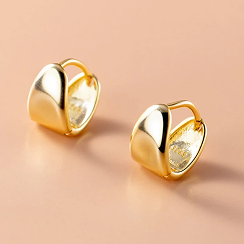 925 Sterling Silver Round Hoop Earrings Wedding Party Gift