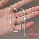 925 Sterling Silver Choker Necklace Retro Chains Women Short Necklaces