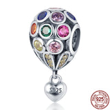 925 Silver Colorful Hot Air Balloon Bracelet&Bangle for Women