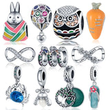 925 Silver Colorful Hot Air Balloon Bracelet&Bangle for Women