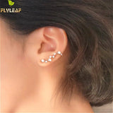 925 Silver Big Dipper Stud Earrings Cubic Zirconia Women's Fine Jewelry