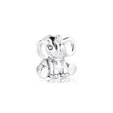 925 Silver Elephant Charm Beads for Bracelet Jewelry