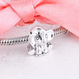 925 Silver Elephant Charm Beads for Bracelet Jewelry