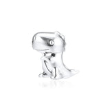 925 Sterling Silver Dino the Dinosaur Charm Bead for Jewelry Making