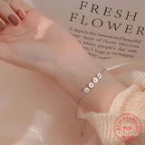 925 Sterling Silver DIY Alphabet Bracelets for Women Girl Kids