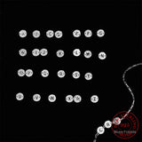 925 Sterling Silver DIY Alphabet Bracelets for Women Girl Kids