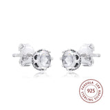 925 Sterling Silver Crown Stud Earrings for Women