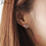 925 Sterling Silver Geometric Cat Ghost Tree Ballet Feather Stud Earrings
