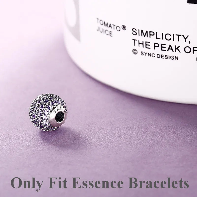 925 Sterling Silver Essence Bead Charm for Bracelet