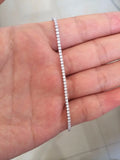 925 Sterling Silver CZ Stone Tennis Choker Necklace