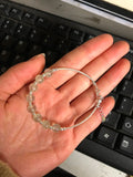 925 Silver Bracelet with Prehnite Stone Beads GTLS492