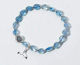 925 Silver Aquamarine & Moonstone Mermaid Bracelet