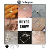925 Sterling Silver Love Heart Chain Necklace DIY Jewelry