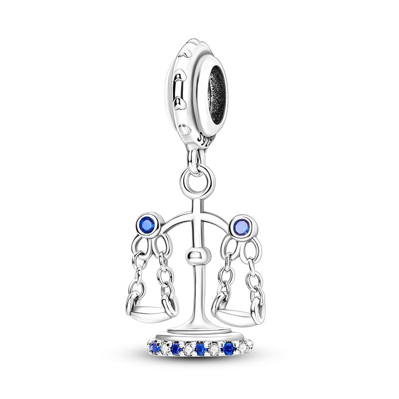 925 Sterling Silver Jersey Number Beads for Bracelet DIY Jewelry