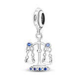 925 Sterling Silver Jersey Number Beads for Bracelet DIY Jewelry
