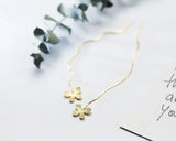 925 Silver Butterfly Threader Dangle Earrings