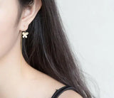 925 Silver Butterfly Threader Dangle Earrings