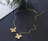 925 Silver Butterfly Threader Dangle Earrings