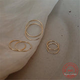925 Sterling Silver Thin Earrings Women Jewelry Gift