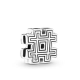925 Sterling Silver Letter Alphabet A-Z Charm Name Beads Fit Pandora Bracelet