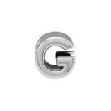 925 Sterling Silver Letter G Alphabet Beads for Charms Bracelets