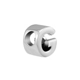925 Sterling Silver Letter G Alphabet Beads for Charms Bracelets