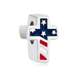 925 Silver Map Flag Cross Butterfly Charms Beads for Bracelet